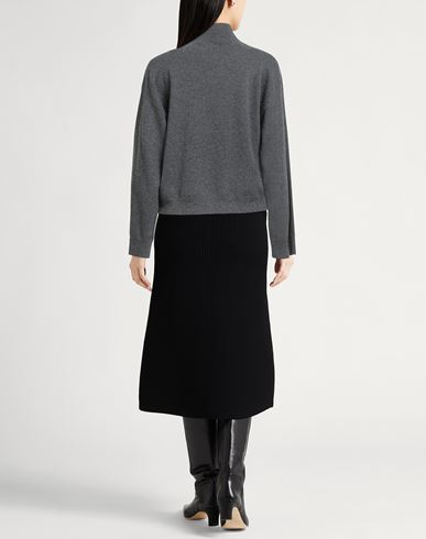 Woman Turtleneck Lead Size 12 Merino Wool, Viscose, Silk, Cashmere, Polyester
