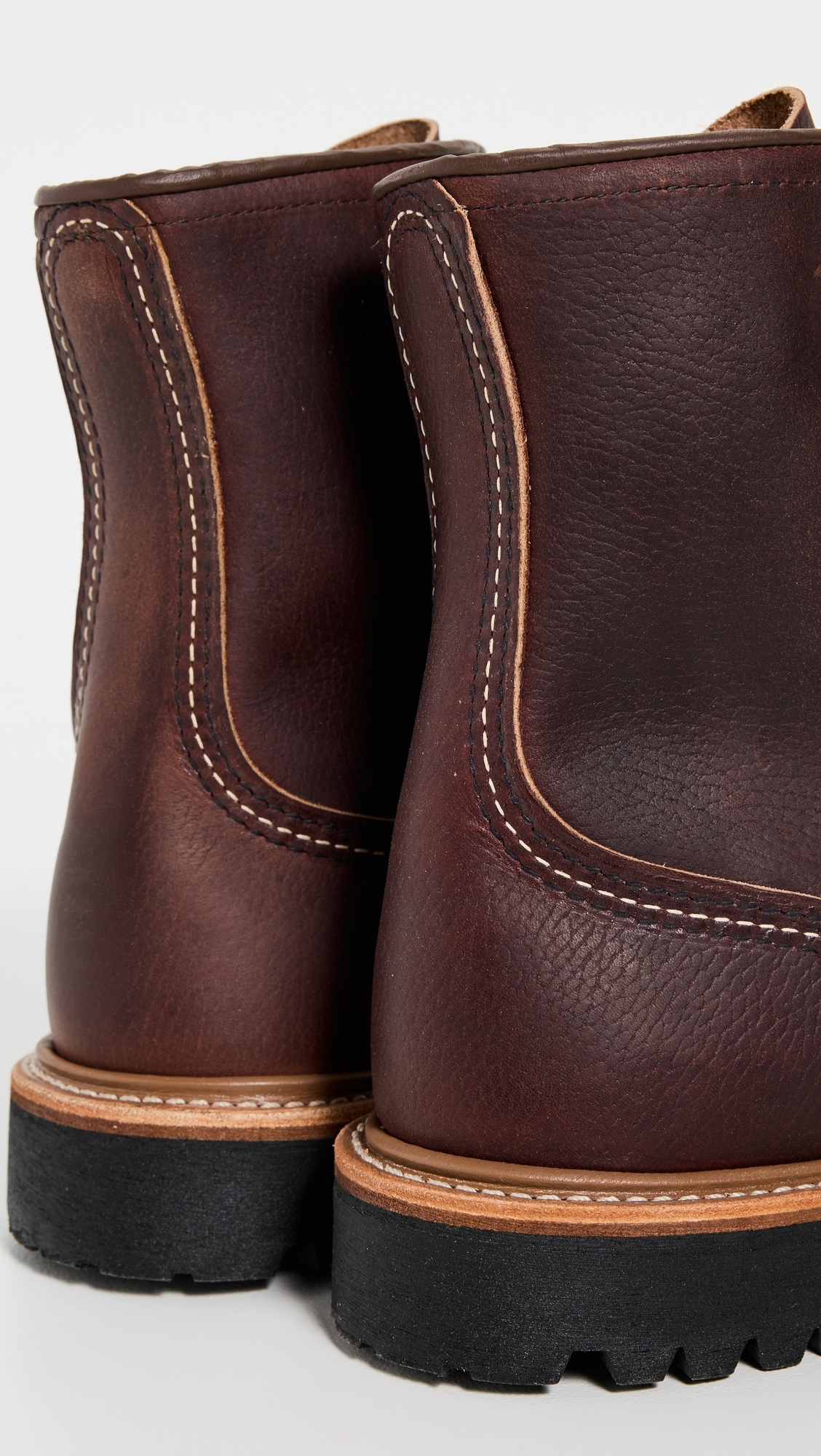 8-Inch Logger Oil Slick Leather Boots Briar Oil Slick