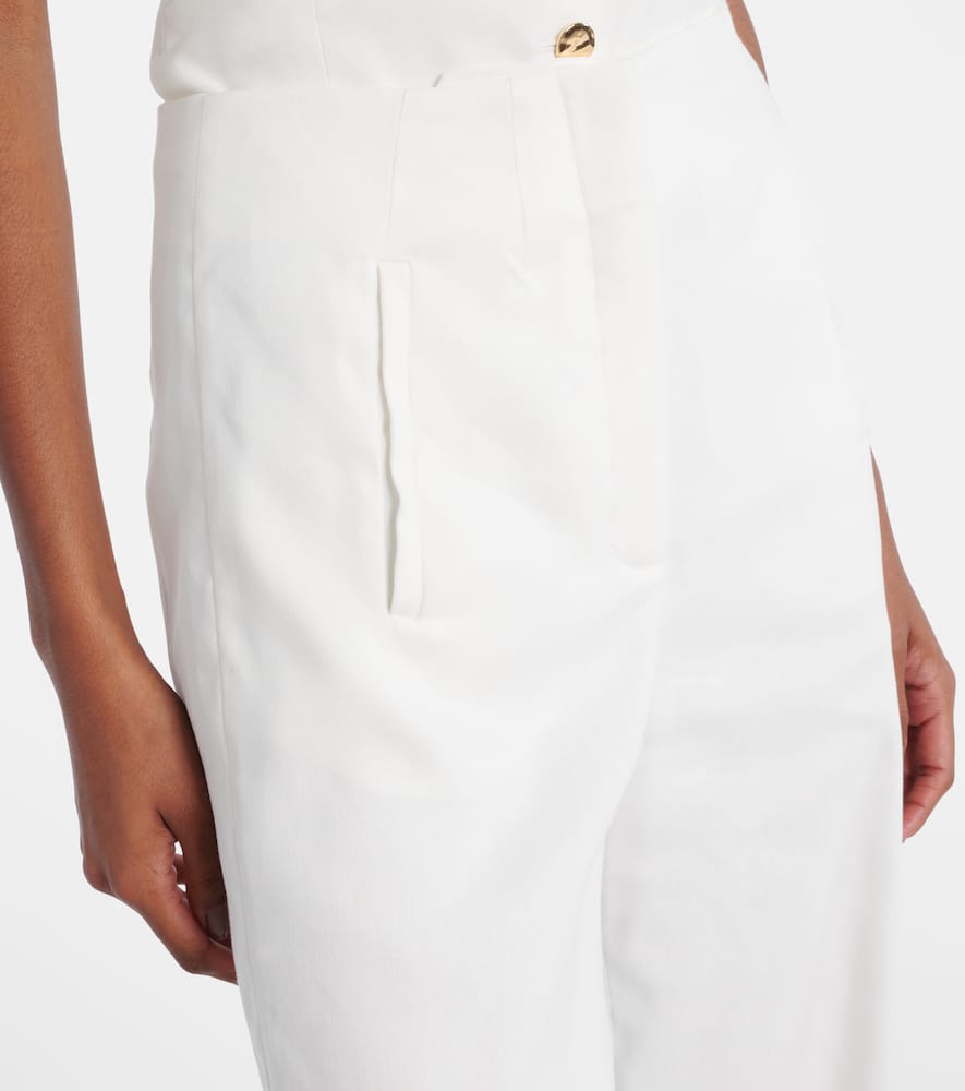 Jude linen-blend wide-leg pants