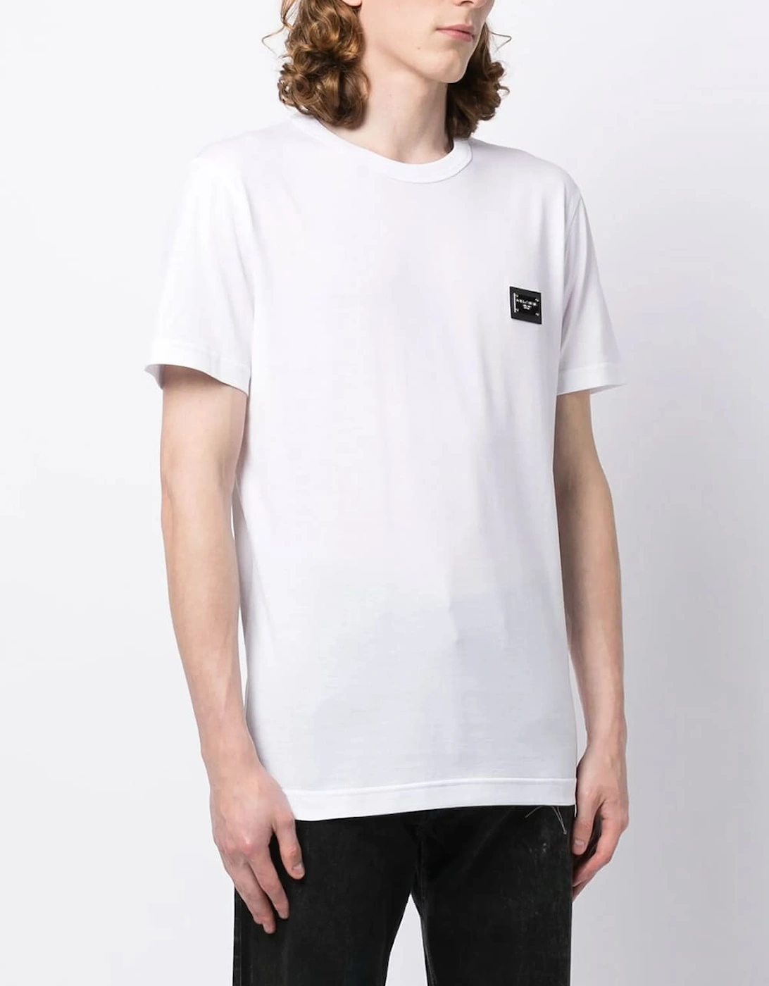 Men's Dolce & Gabbana Plaque Logo T-Shirt White