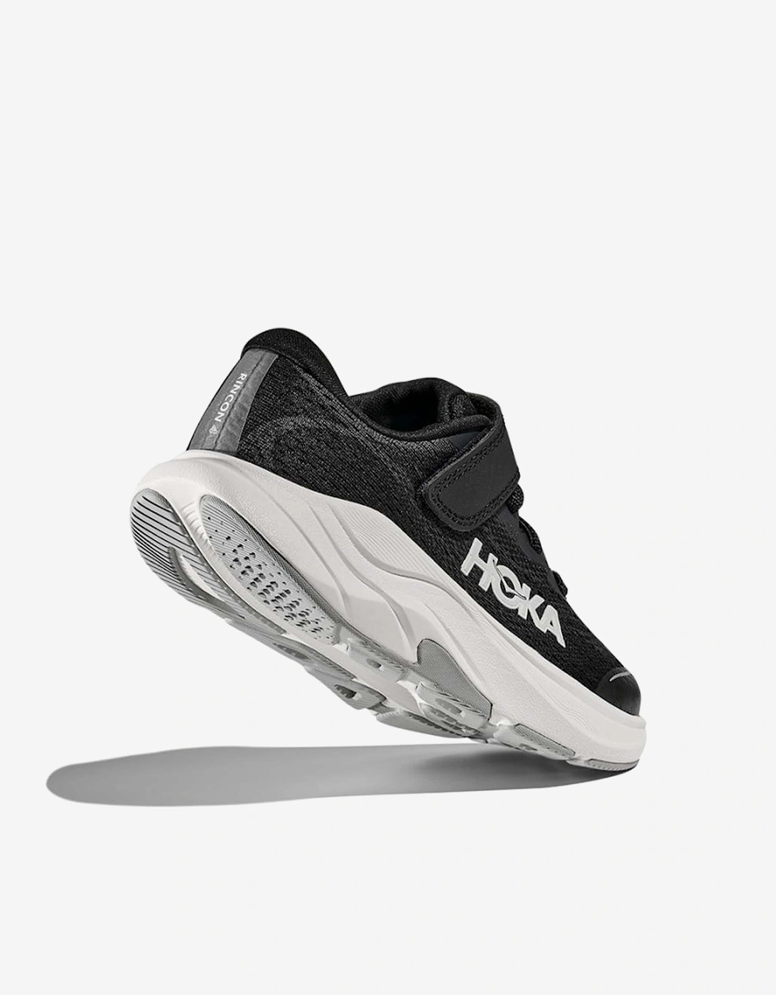 Girl's HOKA Kids Rincon 4 Trainers in Black