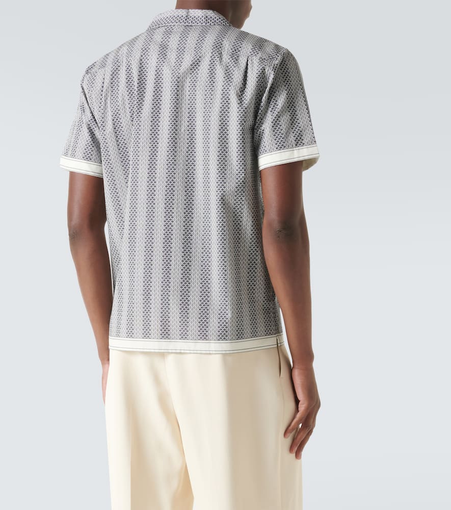 Hibbert floral cotton bowling shirt