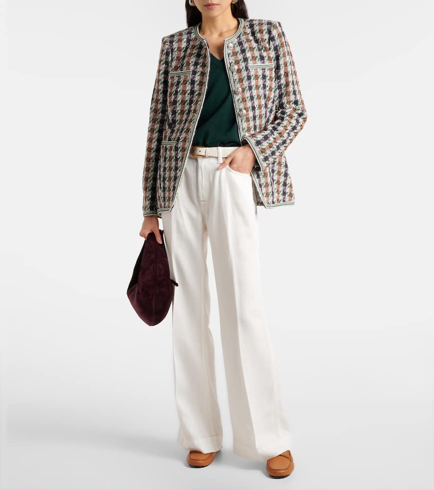 High-rise wide-leg jeans