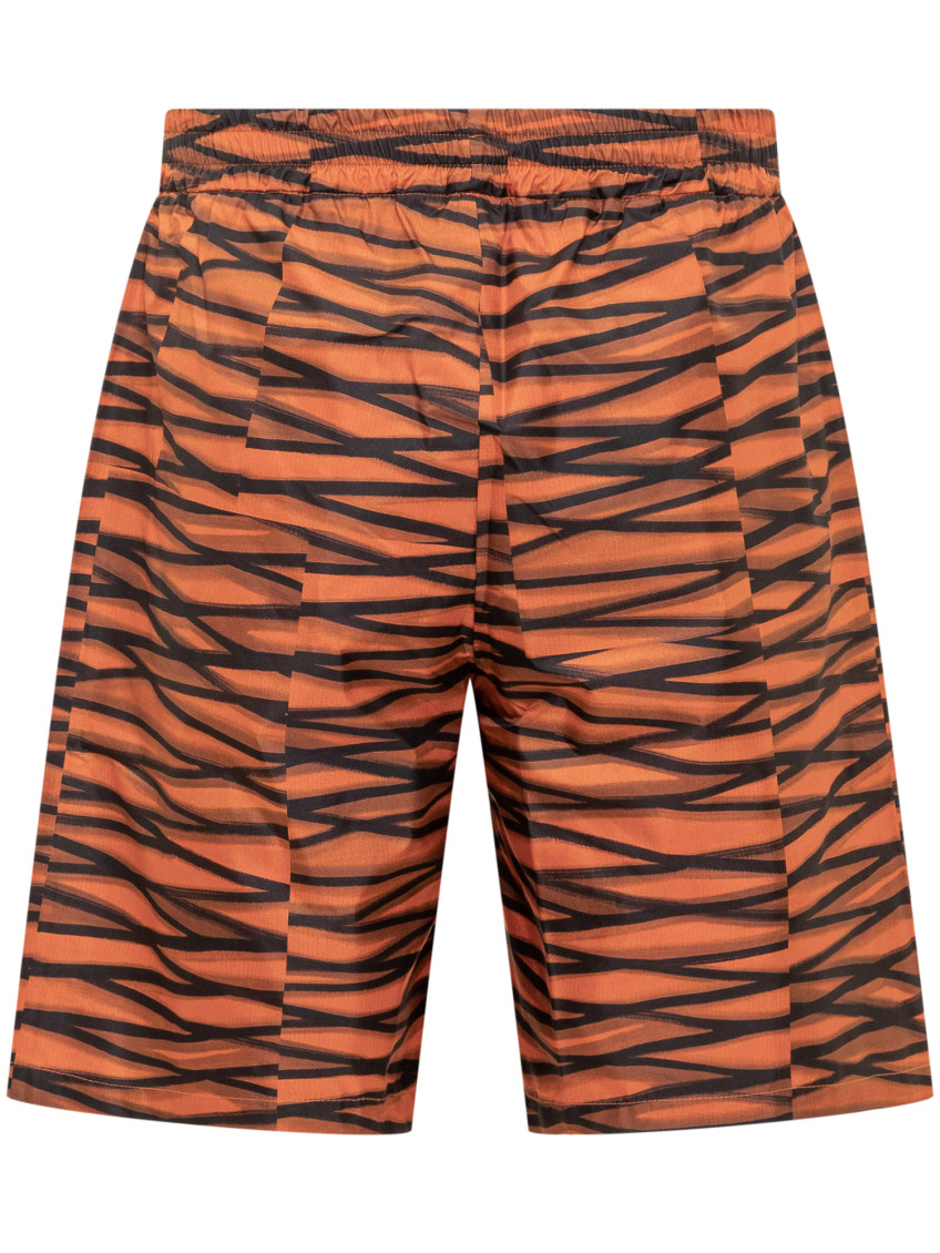 Orange Abstract Shorts