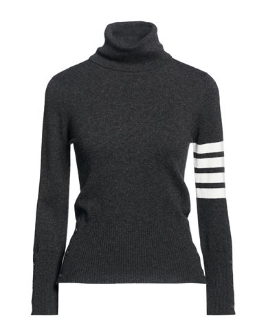 Woman Turtleneck Charcoal Size 0 Cashmere