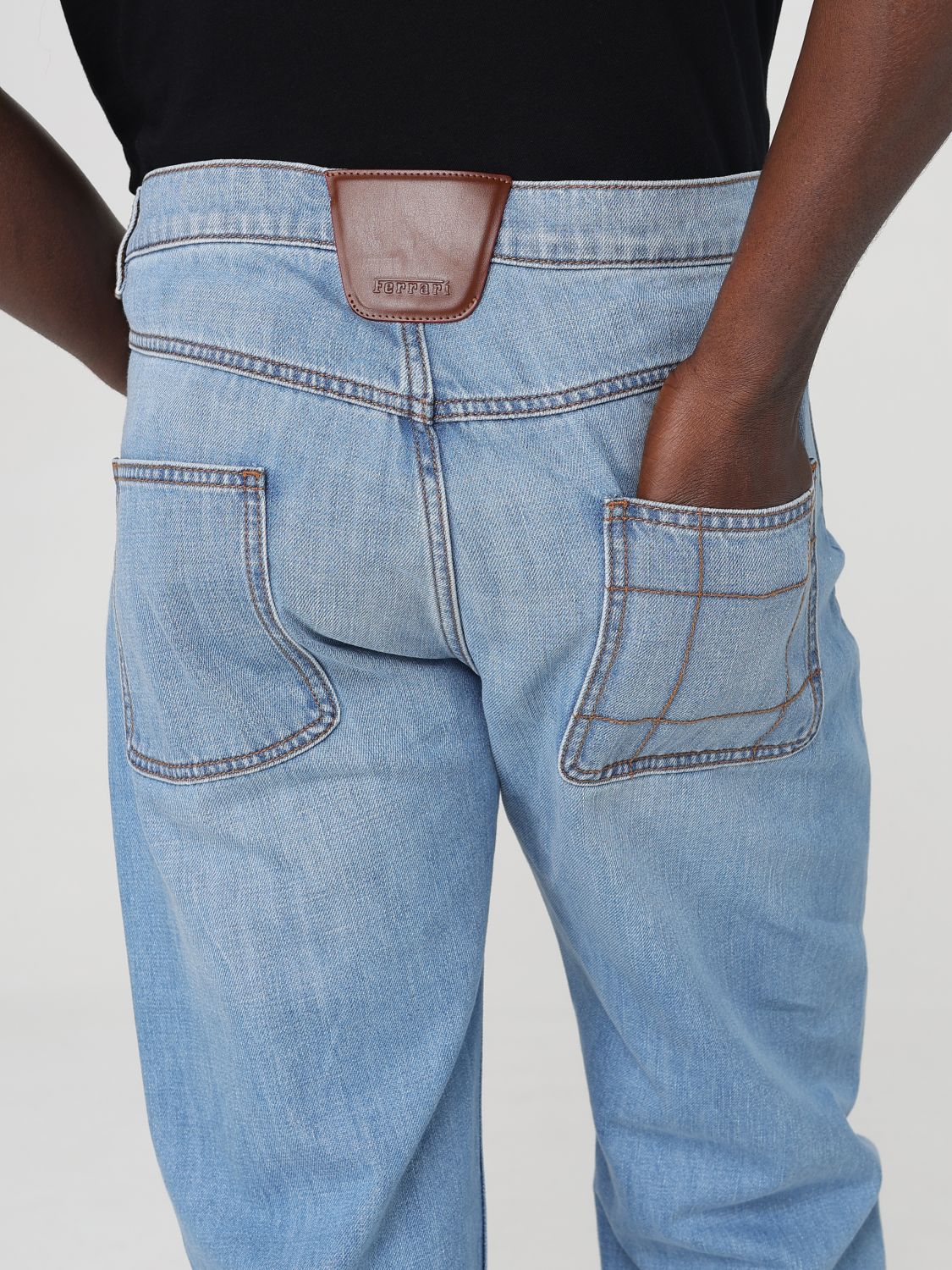 Jeans FERRARI Men color Denim