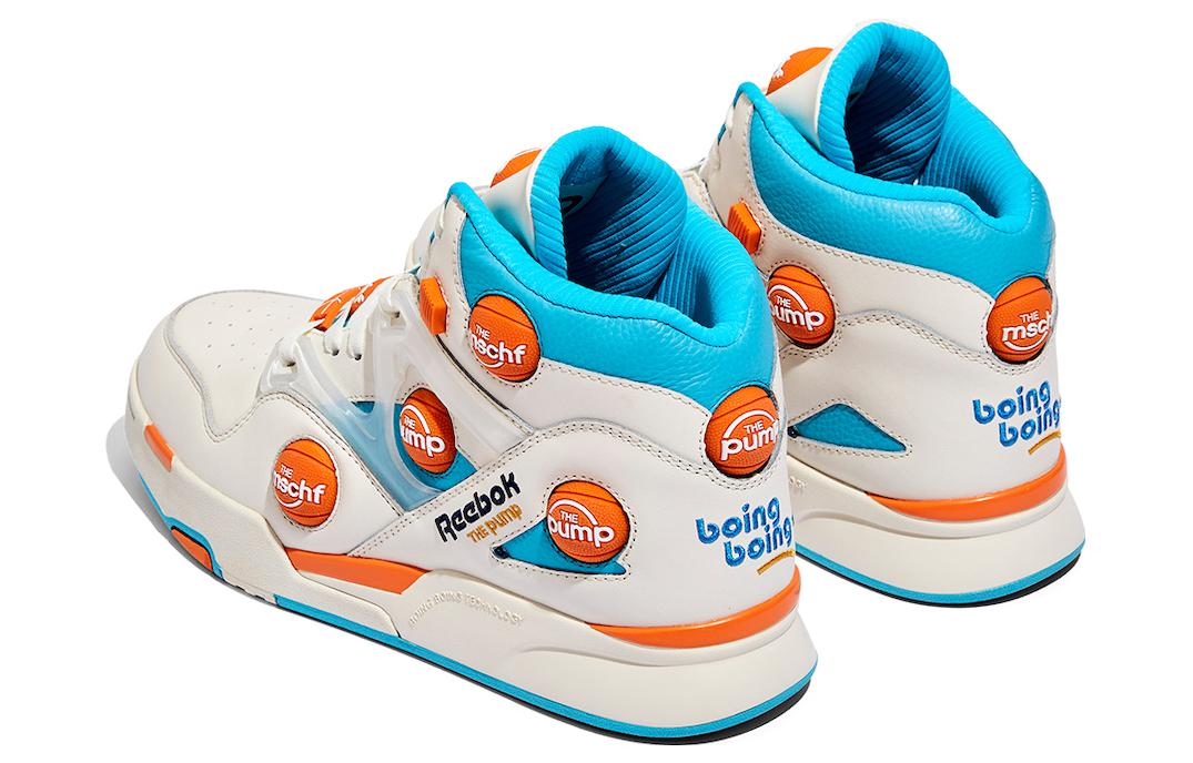X MSCHF R Pump Omni Zone 2 'White Blue Orange'