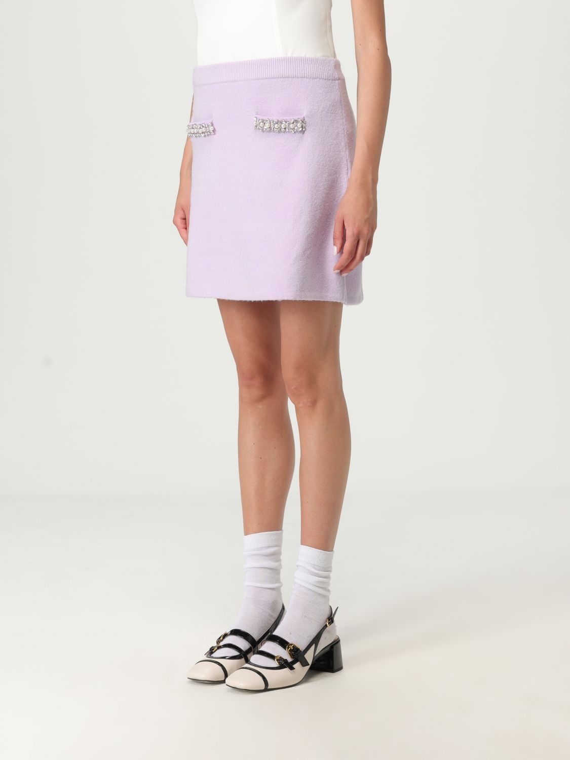 Skirt Woman color Lilac