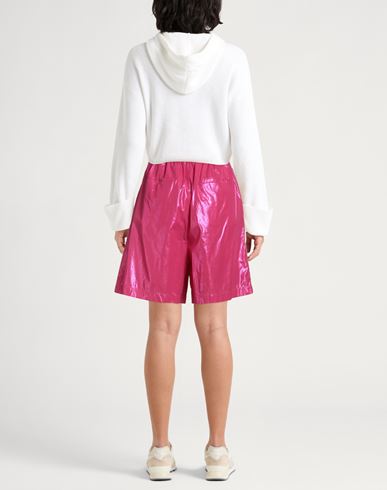 Woman Shorts & Bermuda Shorts Fuchsia Size 2 Cotton
