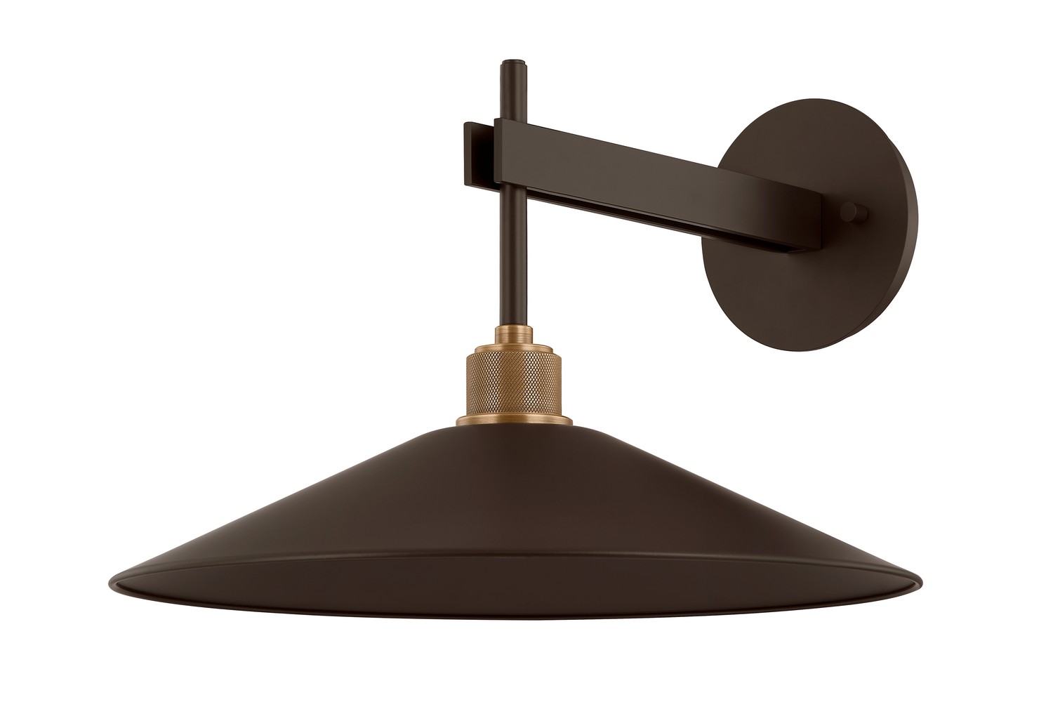 Patina Brass Bronze LED Wall Sconce from the Harac Collection