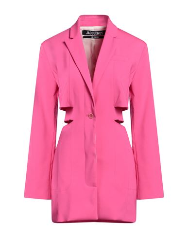 Le Papier Woman Mini dress Fuchsia Size 8 Virgin Wool, Elastane