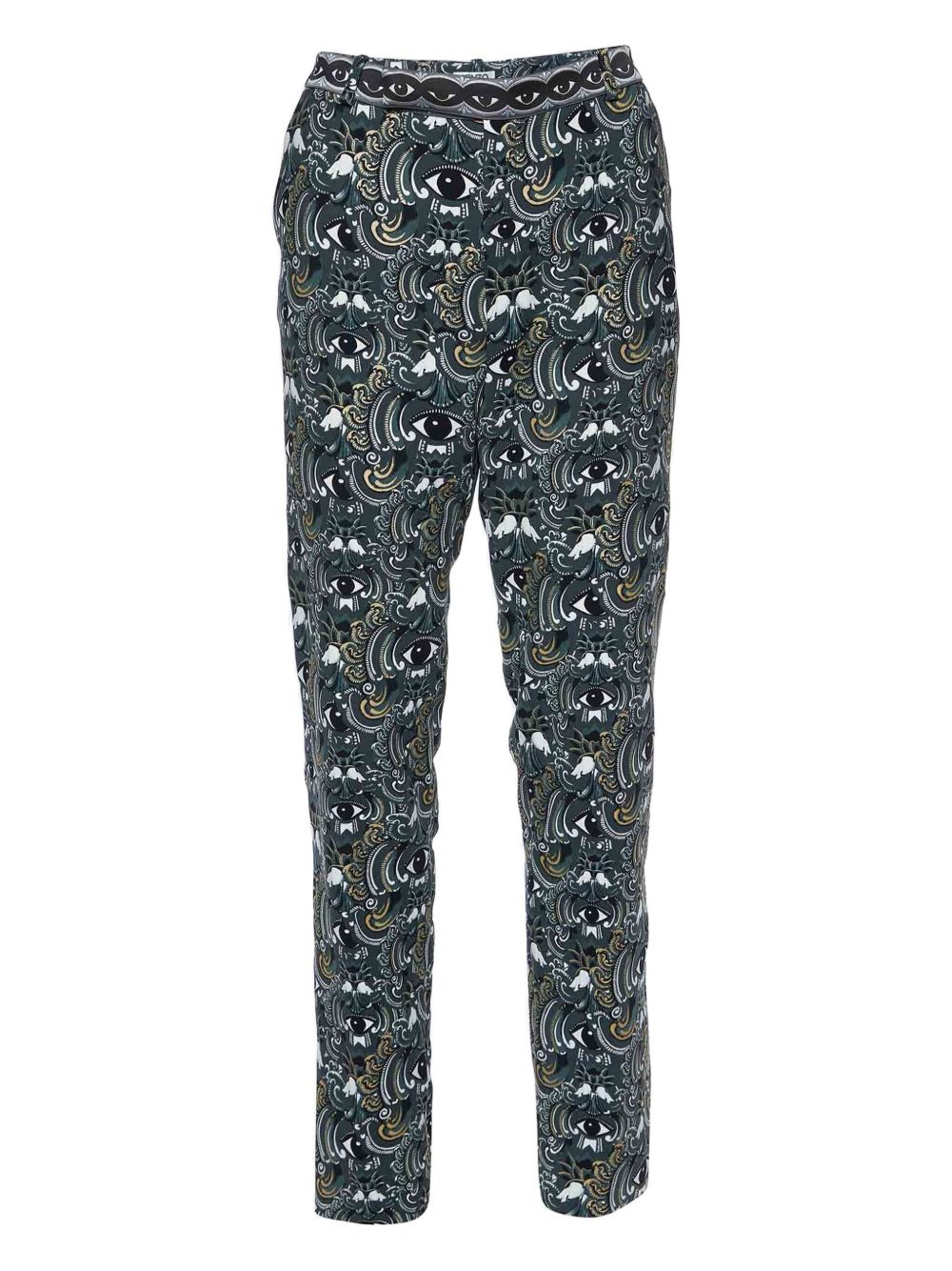 Patterned trousers - Green