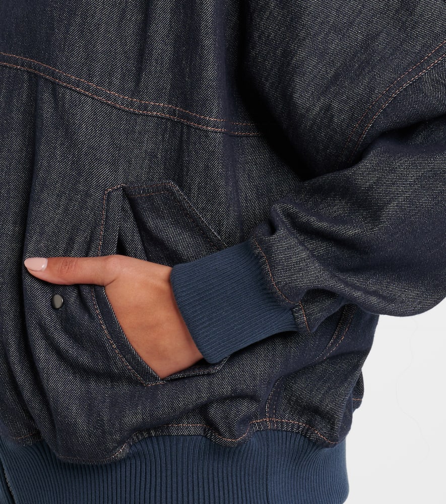 Denim bomber jacket