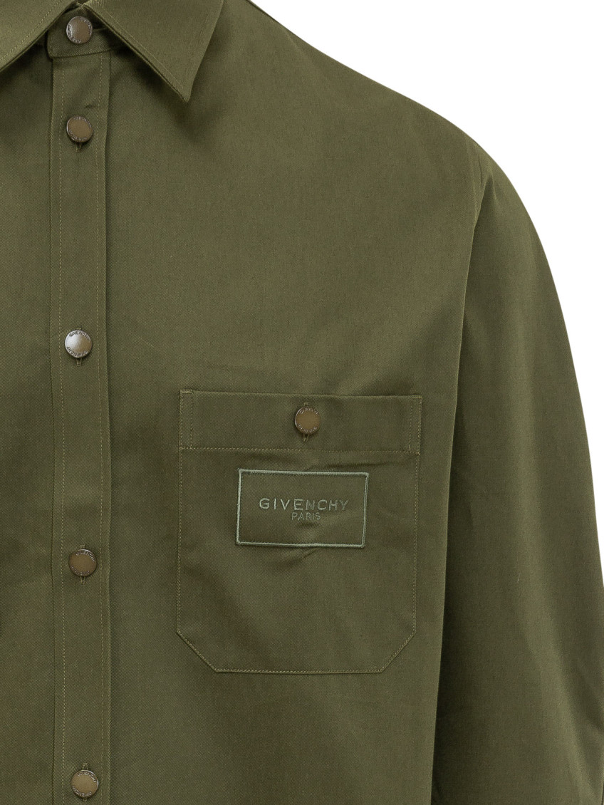 Olive Regular Solid Shirt