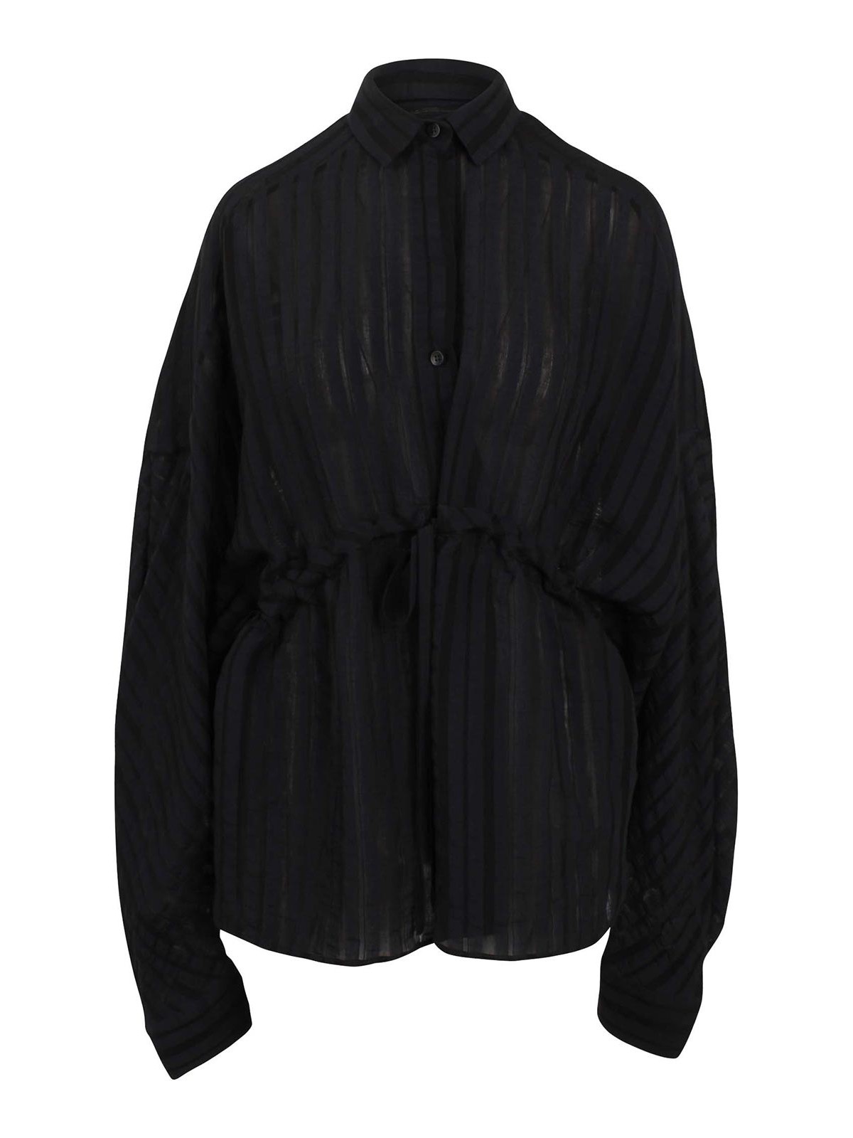 Drawstring waist shirt