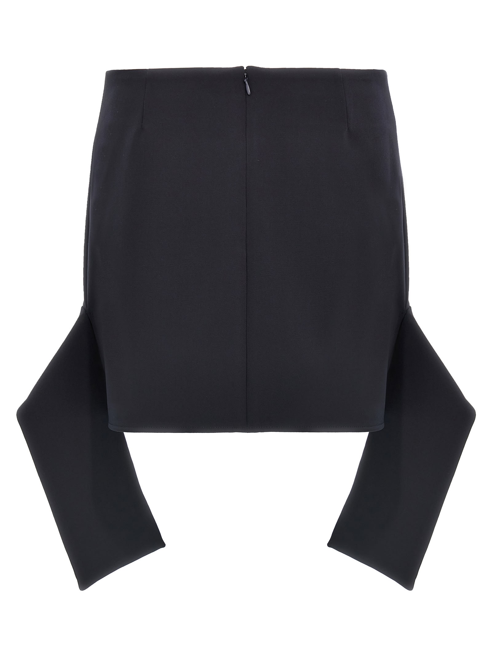 Reversed Belt Mini Skirts