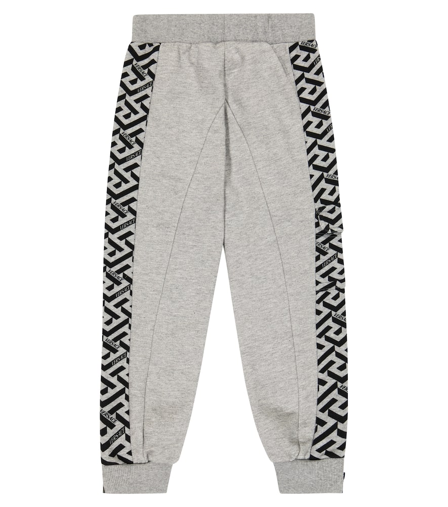 Versace Kids La Greca cotton sweatpants