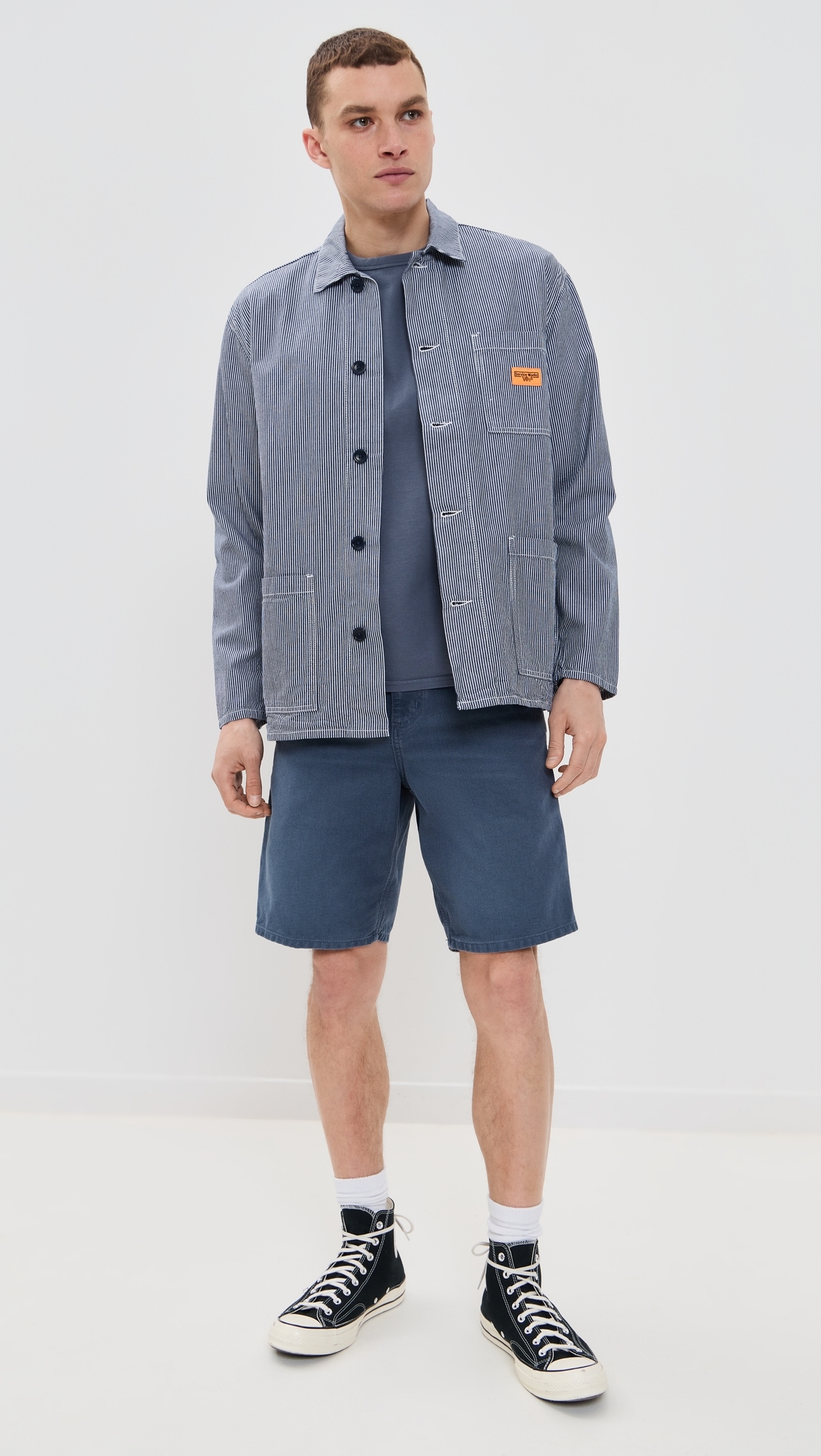 Carhartt WIP Single Knee Shorts 9.5 Dusky Blue