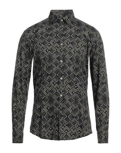 Man Shirt Black Size 15 ¾ Cotton, Elastane