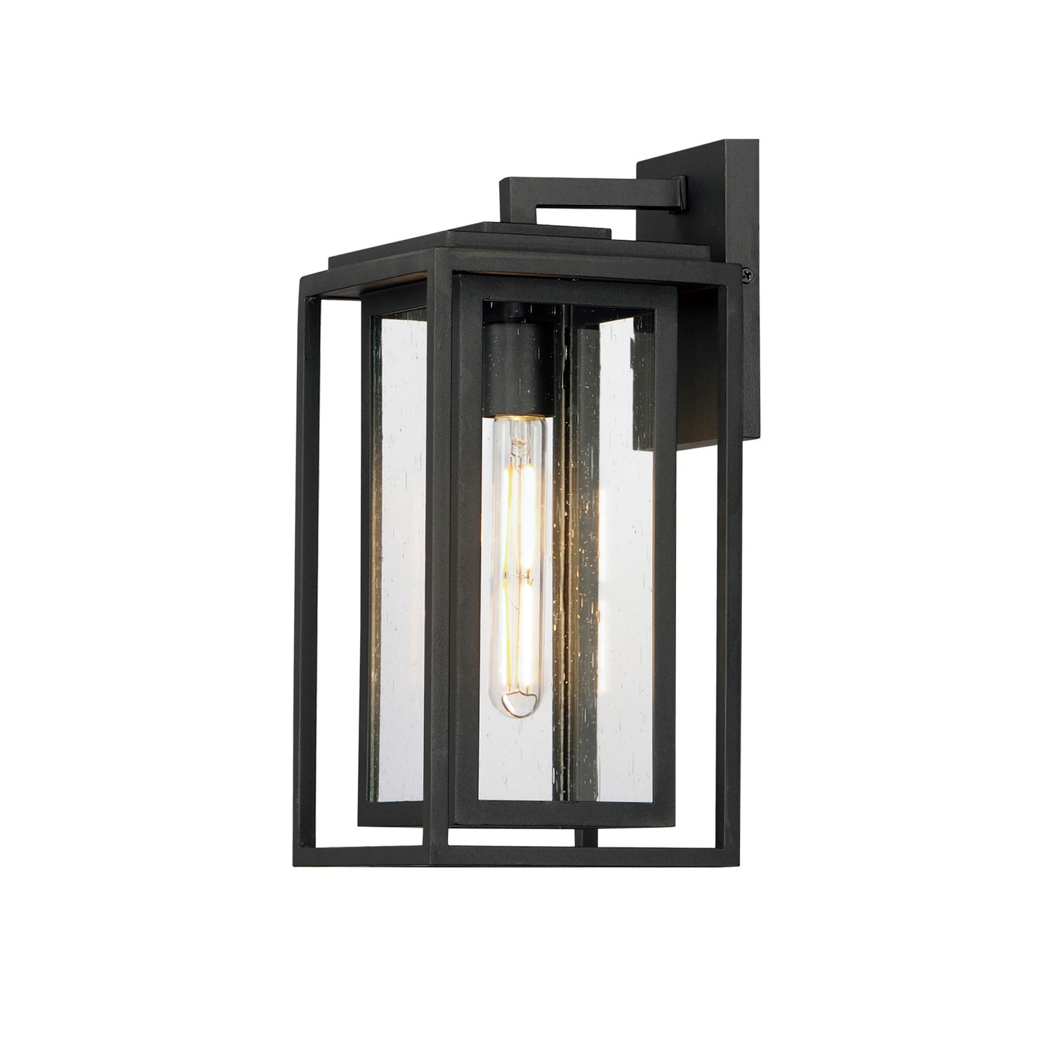Black One Light Outdoor Wall Sconce from the Cabana Collection