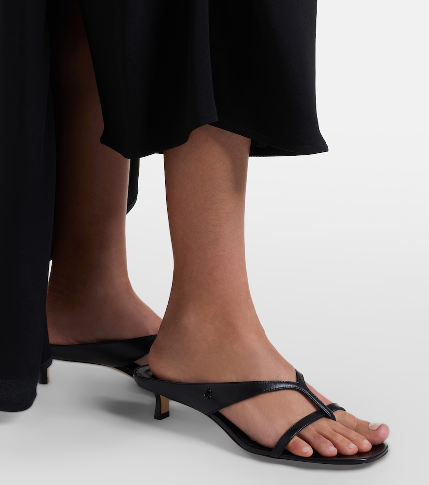Emery leather thong sandals