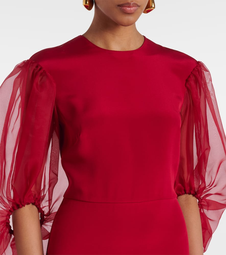 Danielle silk cady midi dress