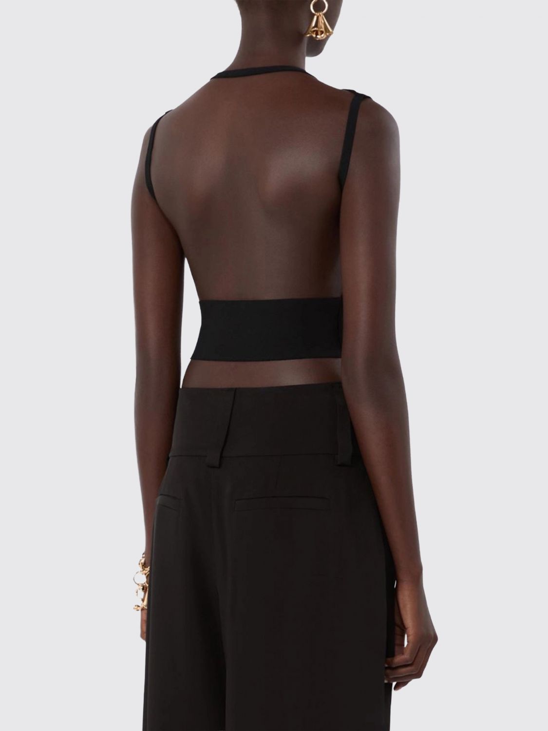Top Woman color Black