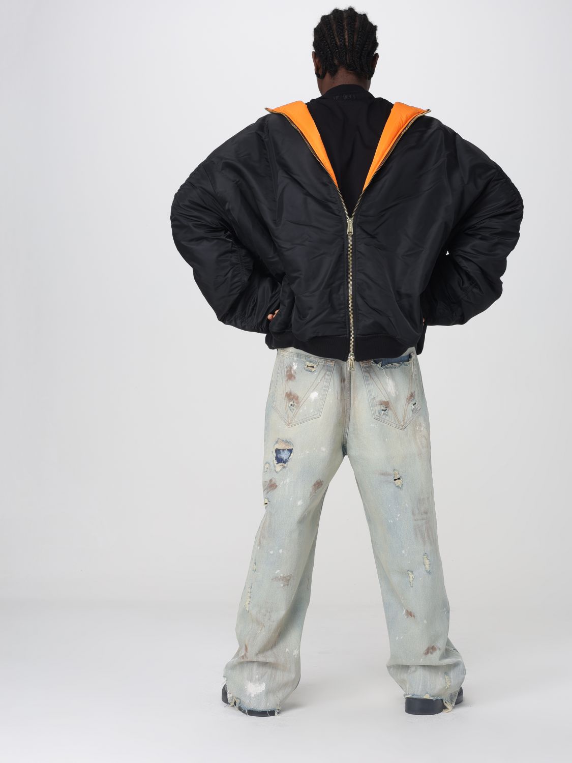 X Alpha Industries reversible bomber jacket - Orange