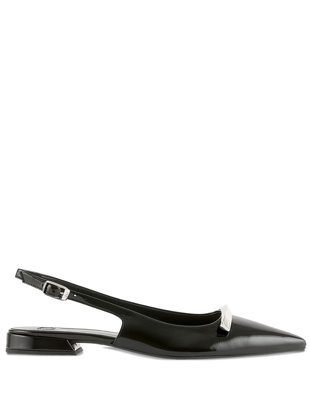 Jeanne pointed-toe slingback pumps - Black