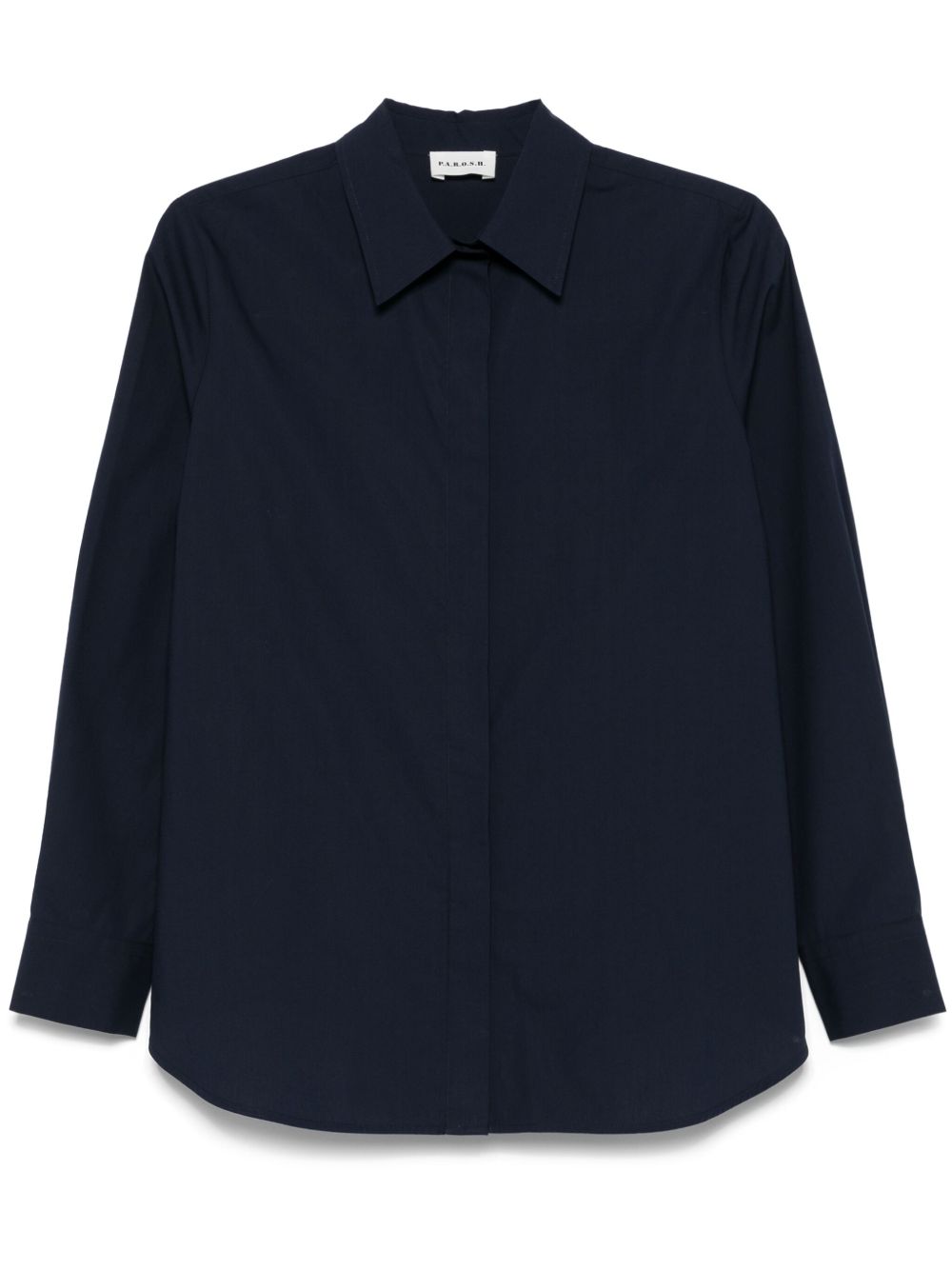 Cotton Shirt — Navy