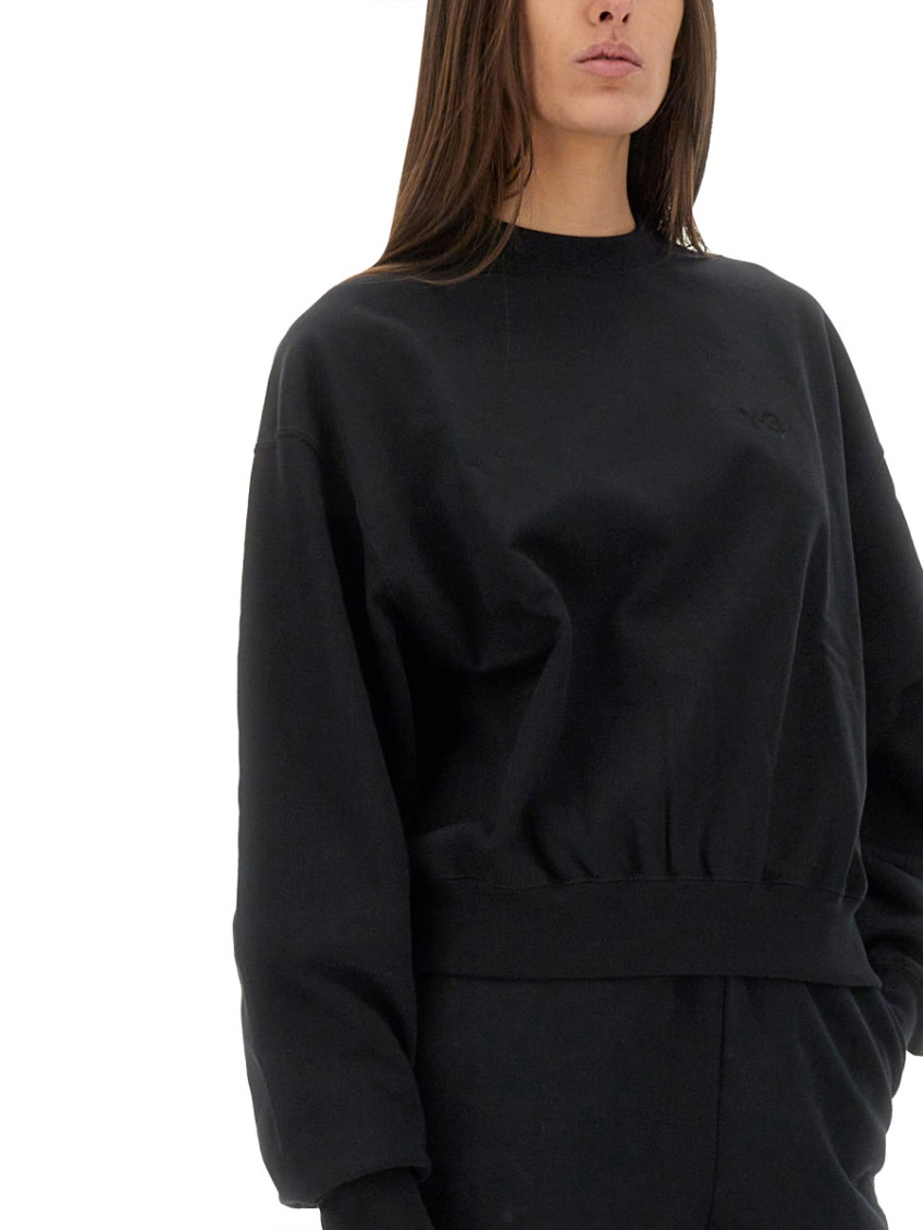 Y-3 - logo crew neck sweatshirt