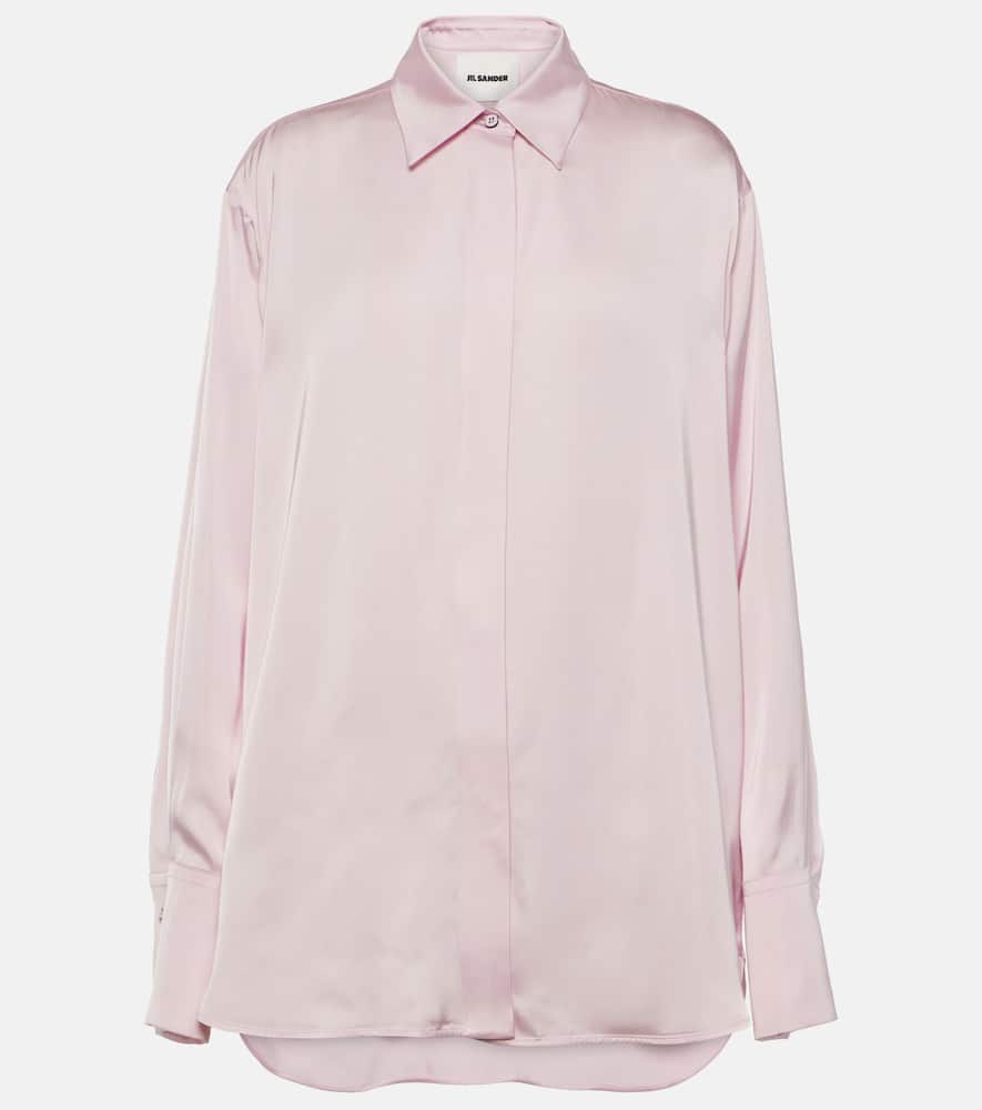 Powder satin shirt