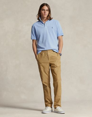 Man Polo shirt Light blue