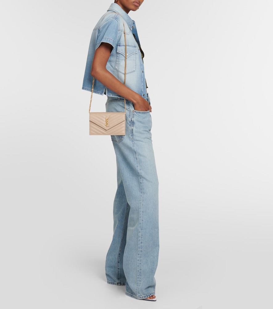 Cassandre leather wallet on chain