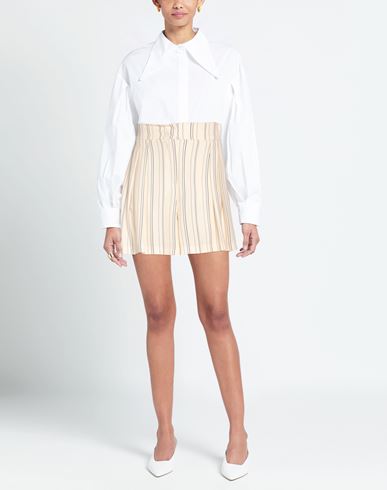 Woman Shorts & Bermuda Shorts Ivory Size 4 Viscose