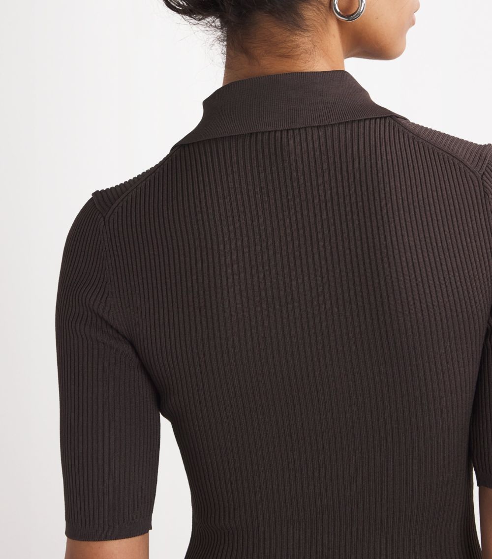 Polo-Collar Roland Midi Dress