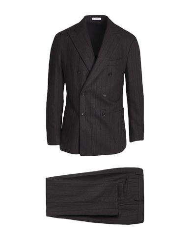 Man Suit Dark brown Size 36 Virgin Wool