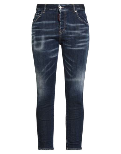 Woman Jeans Blue Size 2 Cotton, Elastane