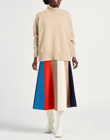Woman Turtleneck Cream Size 10 Cashmere