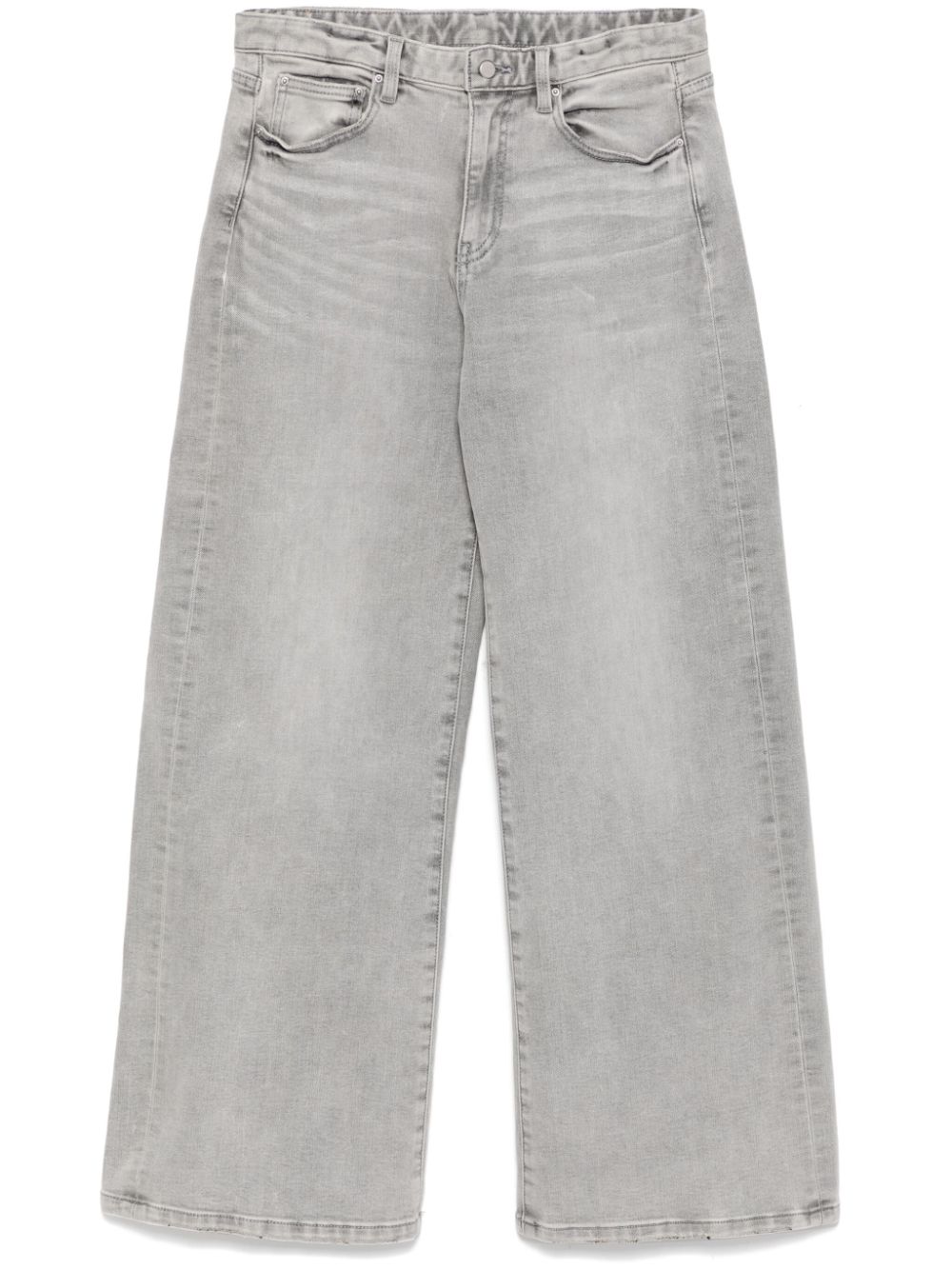 Washed wide leg jeans - Blue