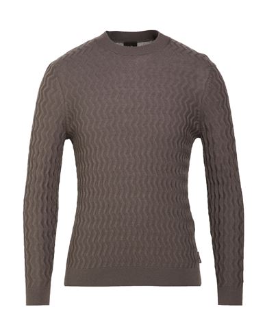 Man Sweater Khaki Size XS Acrylic, Virgin Wool