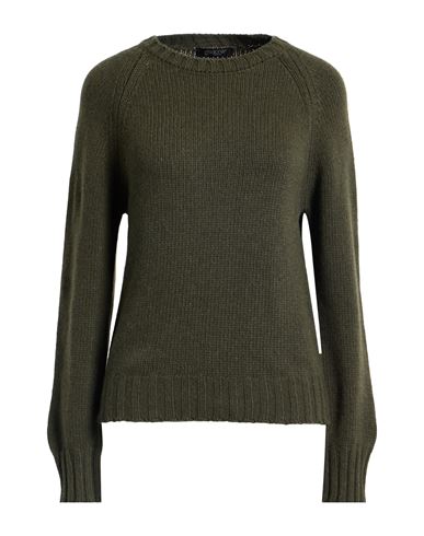 Woman Sweater Military green Size 8 Cashmere