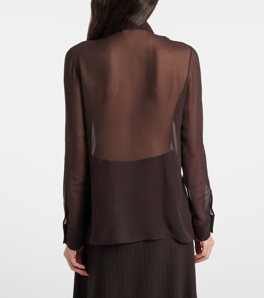 Shildon tie-neck silk blouse