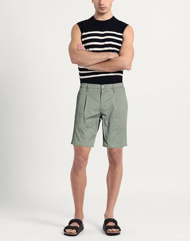 Man Shorts & Bermuda Shorts Light green Size 31 Organic cotton, Elastane