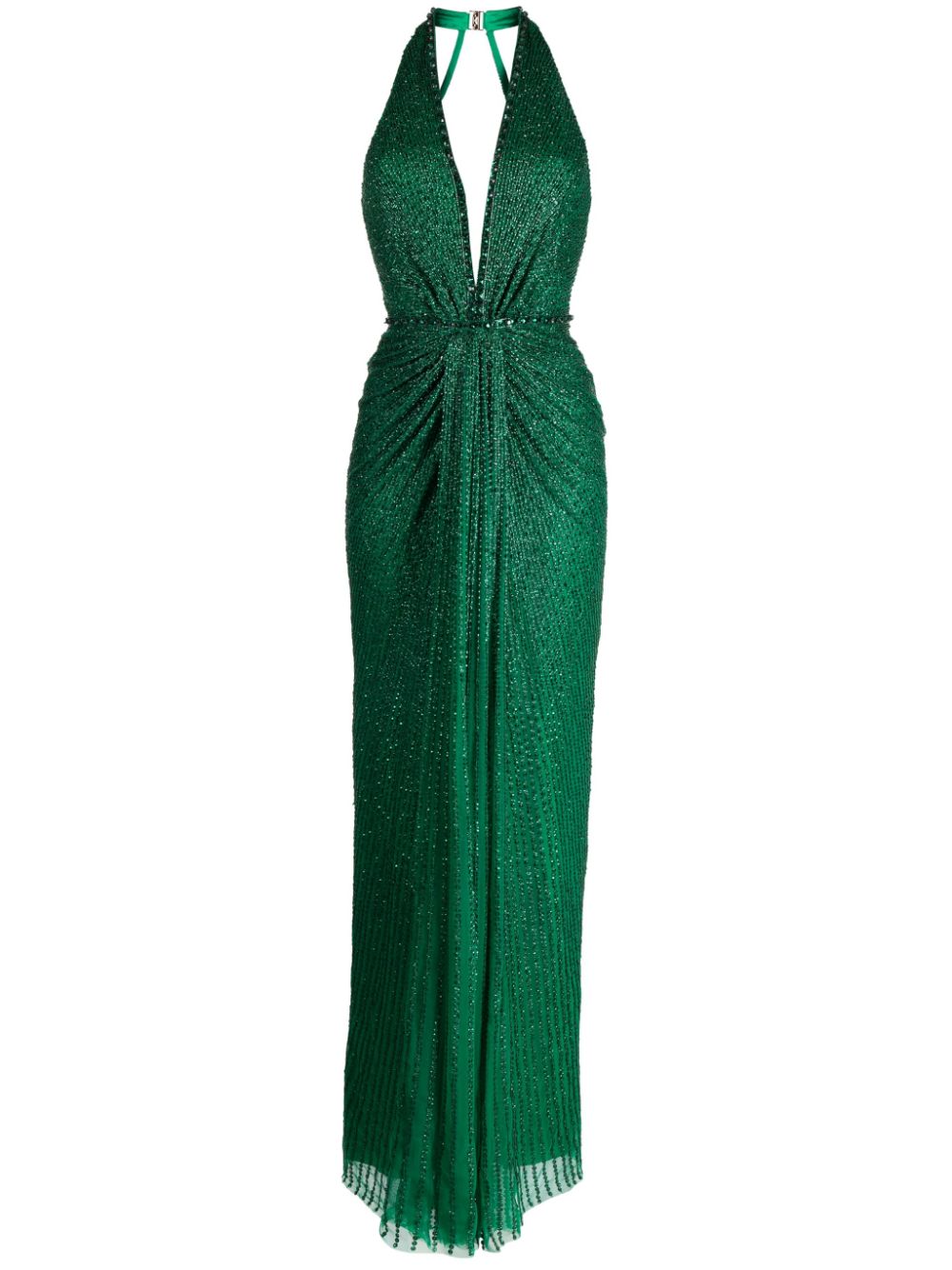 Zooey sequined gown - Green