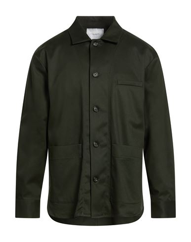 Man Jacket Dark green Size 44 Lyocell, Cotton, Elastane