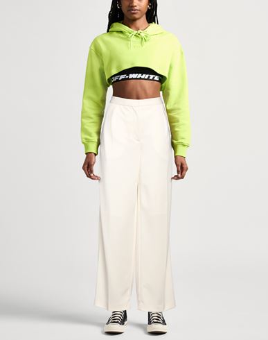 Woman Pants Ivory Size 8 Polyester, Polyethylene