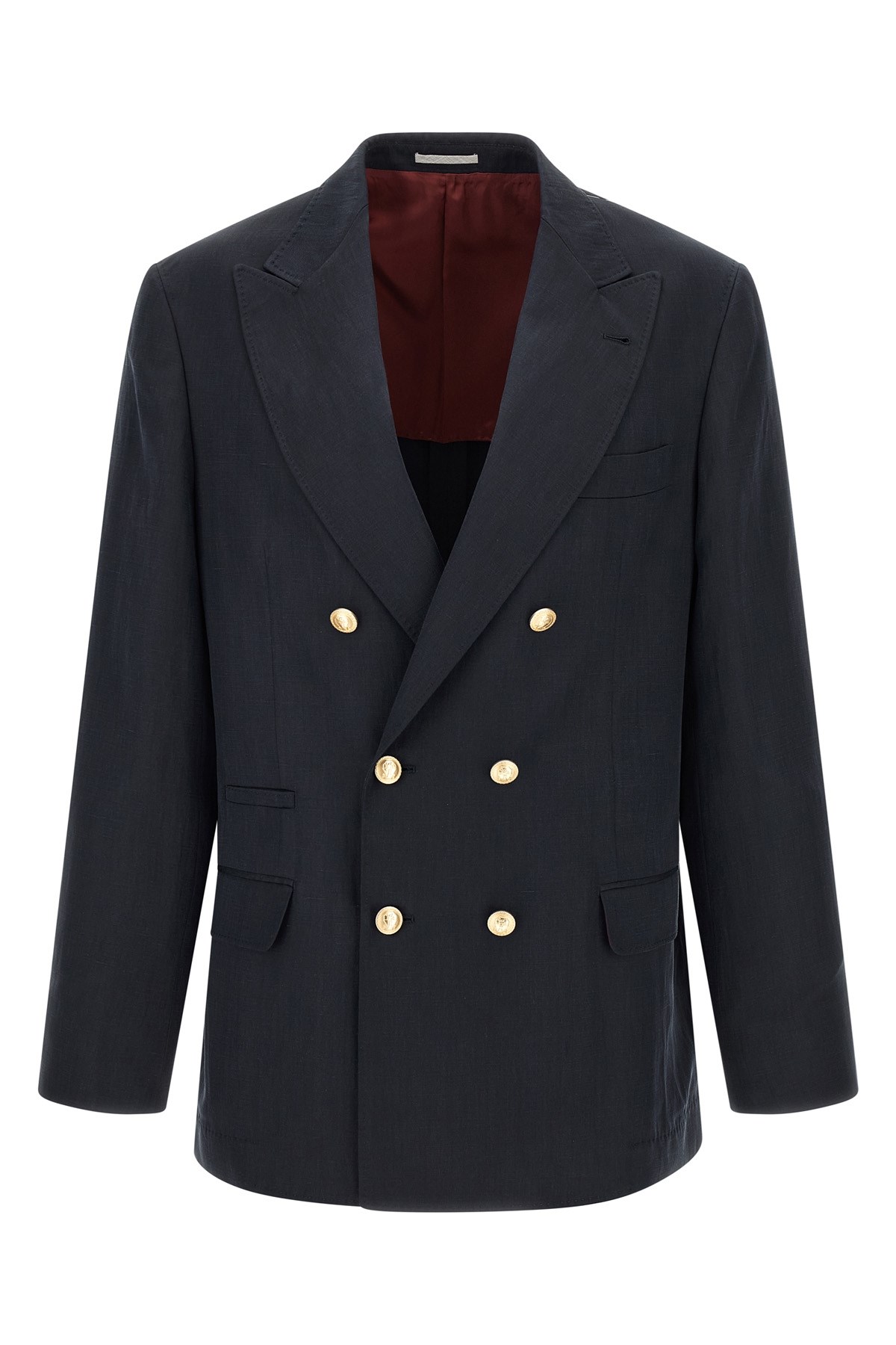 Silk Twill And Linen Délavé Blazer