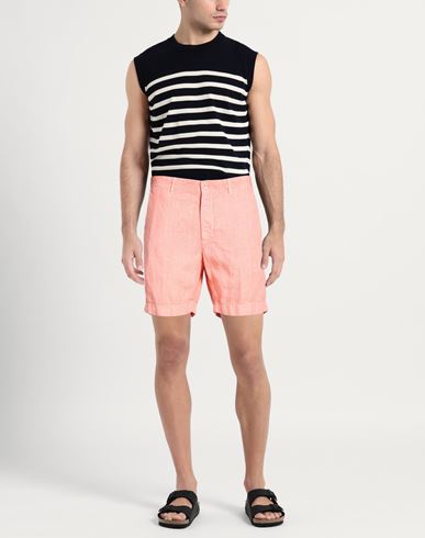 Man Shorts & Bermuda Shorts Salmon pink Size 30 Linen