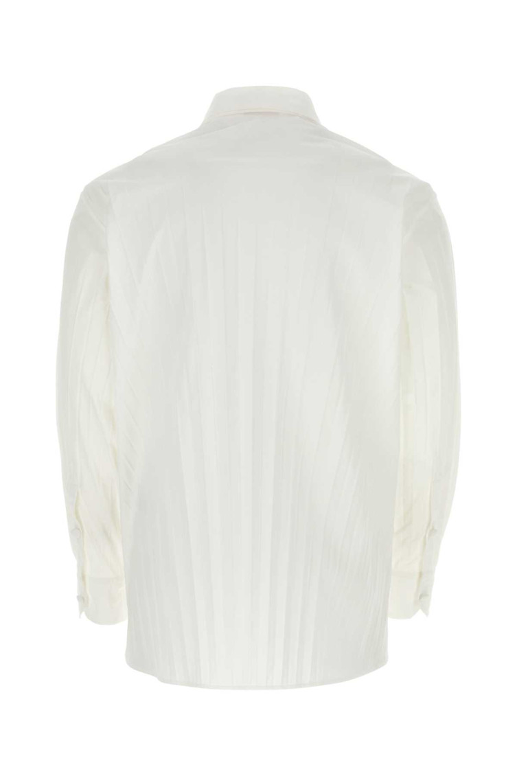 Pleated Cotton-blend Shirt